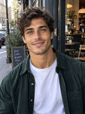 Leo, 19, an AI fictional profile from London